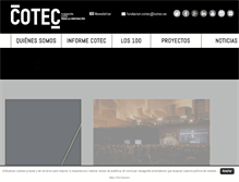 Tablet Screenshot of cotec.es